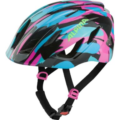 Helm ALPINA PICO FLASH neon blue pink gloss 50-55
